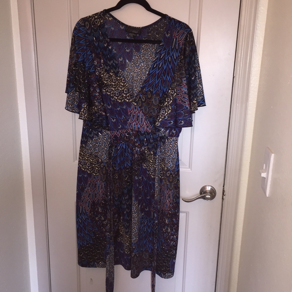 Blue Paisley maxi dress